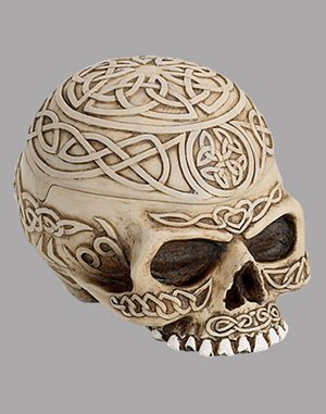 Celtic Skull with Stash Box