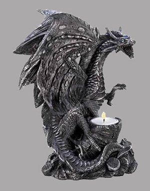 Ferocious Dragon Tealight Holder