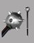 Small image #1 for Large Foam Spiked Heavy Black Mace with long handle