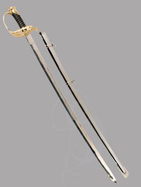Model 1850 Army Foot Officers' Sword -Military  Reproduction with Steel Sheath