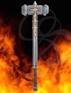 Decorated Foam Warhammer for Sparring or LARP
