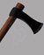 Small image #2 for Frankish Battle Axe with Carbon Steel Head and Hardwood Handle