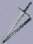 Small image #1 for Black-Hilted, Ring-Guarded Bastard Sword