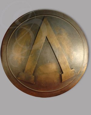 Limited Edition 33-inch Brass/Steel Spartan Shield