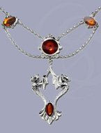 Amber Dragon  Pendant