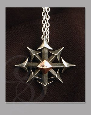 Amulet Chaostium - Chaos Symbol Pendant and Chain
