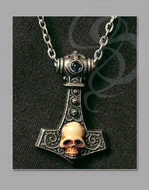 Skullhammer Viking Amulet and Chain