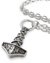 Small image #1 for Polished Pewter Mjolnir Amulet with Authentic Norse Runes 