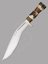 Small image #1 for Kukri Dagger with two piece stag handles with brass, black and red spacer stripes