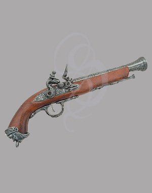 Pirate Flintlock pistol with Face of Pirate