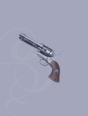 The Star Peacemaker - Non-firing, engraved cowboy-style revolver