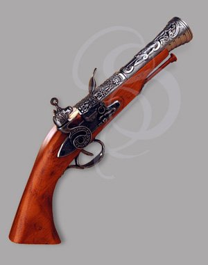 Flintlock Boarding Pistol, Iron