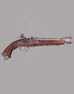 Pirate Style Italian Flintlock Pistol - Grey