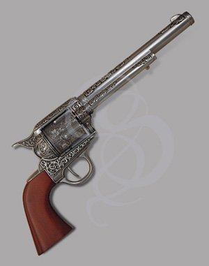 The Bandit, Cavalry - Non-firing, Engraved Revolver Replica with 7-inch Barrel