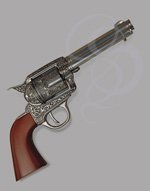 The Peacemaker - Non-firing, engraved cowboy-style revolver
