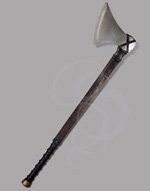 Premium Foam-Rubber Decorated Battle Axe with Runes