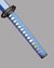 Small image #4 for Blue Destiny Hand Forged Katana with Carbon Steel Blade and Blue Scabbard
