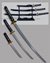 Small image #1 for Golden Swordsman = Katana, Wakizashi and Tanto, with Display Stand