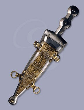Dagger with High-Carbon Steel Blade and Decorated Sheath