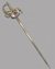Small image #1 for Sharpened Flemish Pappenheimer Rapier  with scabbard