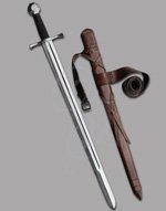 Holy Land Sword with Leather Scabbard and Sword Hanger