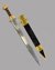 Small image #1 for Roman Gladius with Contoured Blade and Brass Pommel