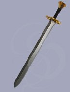 Ring-Hilted LARP Sword with Decorative, Twisted Rings