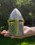 Small image #4 for Miniature Medieval Crusader Helmet with Cross Shaped Brass Face Accent