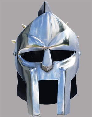 Miniature Gladiator Helmet with Hinged Face Mask