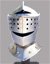 Small image #1 for Miniature Knight's Helmet with Hinged Face and Neck Protections