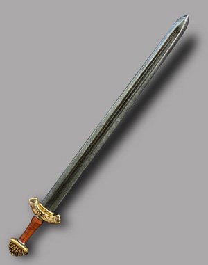 Durable Foam Viking sword with Regal Embelishments and Performance Core
