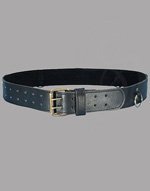 Thick Leather Medieval belt with Utility Hooks