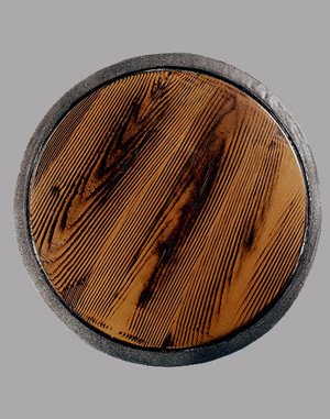 Viking-Style Foam Wood Design Shield with Solid Grip, 21 Inch Diameter