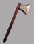 Small image #1 for Latex LARP Battle Axe with wood looking shaft
