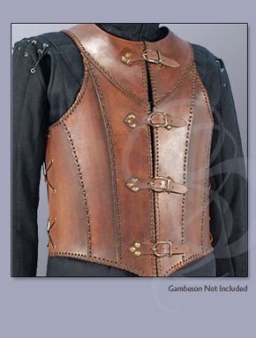 Veteran's Leather Armor- Leather Armor Vest with Flat Lacing