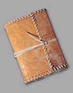 Leather Journal with Leather-Laced Edges