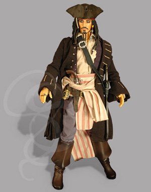 Jack Sparrow Fully Articulated Real Action Figures Collectible