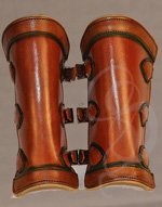 Premium Leather Greaves