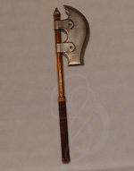 Latex War Axe with Solid Rubber Handle