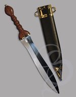 Fully Tempered Roman Pugio with Scabbard