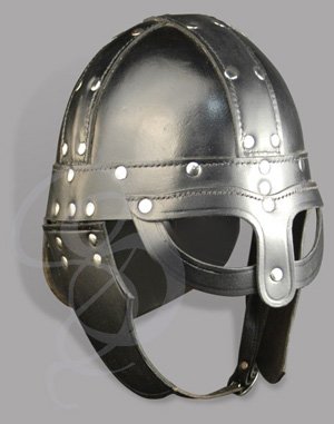 Leather Viking Spectacle Helmet