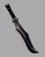 Small image #1 for Ultra High-End Foam Drow Boffer Dagger for Recreation or LARP