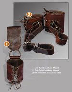 One-Point and Two-Point Leather Hangers for Latex Swords