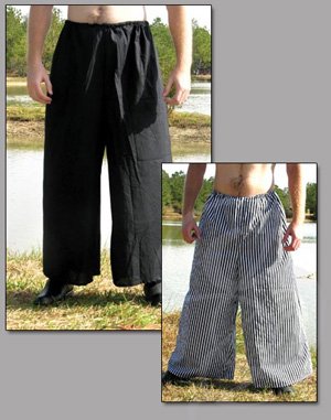 Roughneck Medieval Pants - Lightweight, Baggy Cotton Pants with Deep Pockets