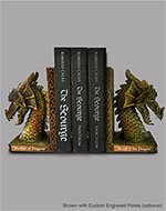 Polyresin Dragon Bookends