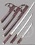 Small image #1 for Supple Leather-Braided Samurai Sword Set With Stand