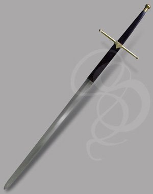 Leather-Wrapped Scottish Claymore