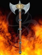 Latex War Axe with Solid Rubber Handle