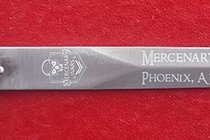 MERCENARY WARS LOGO ON A TEMPLAR DAGGER