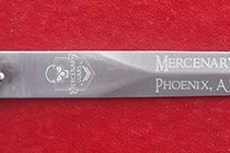 MERCENARY WARS LOGO ON A TEMPLAR DAGGER